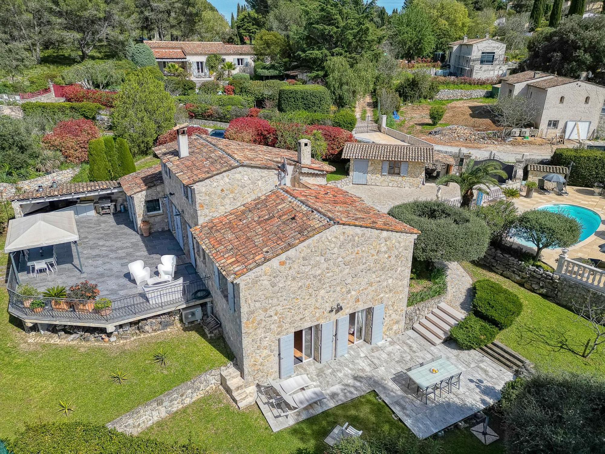 Gite Les Pins Climatise Piscine Chauffee Jardin Peymeinade Esterno foto